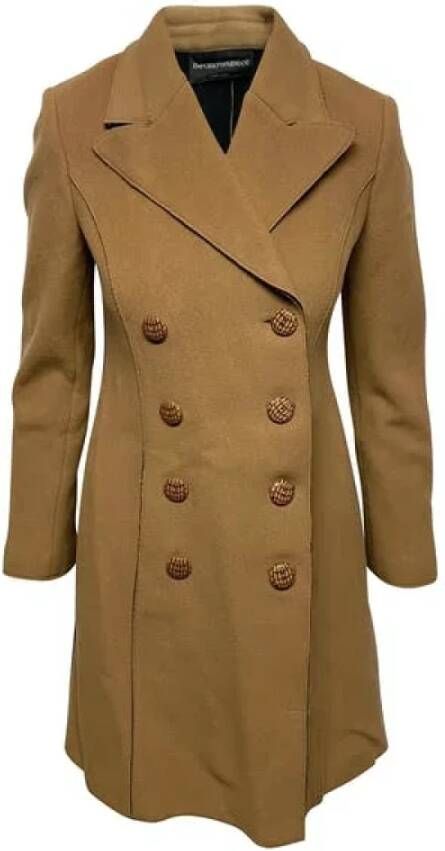 Armani Pre-owned Wool outerwear Bruin Dames