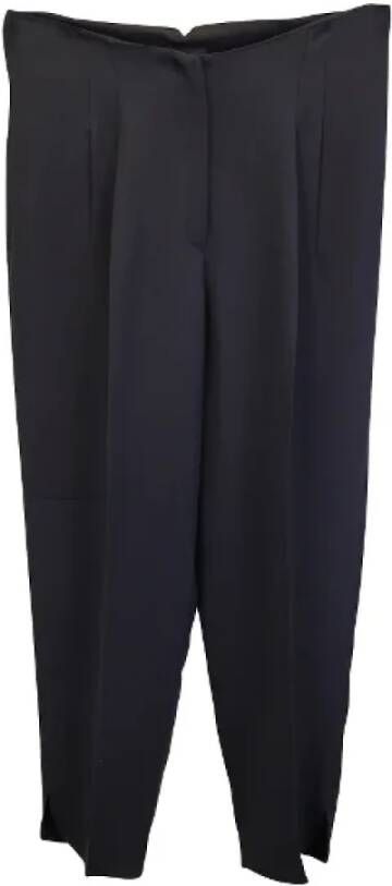 Armani Pre-owned Silk bottoms Zwart Dames