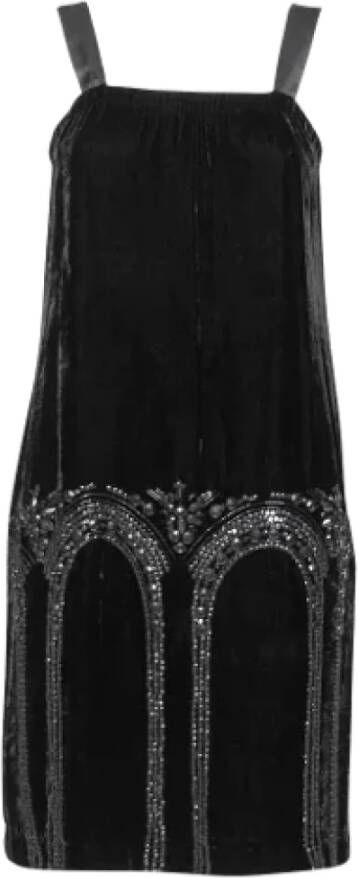 Armani Pre-owned Silk dresses Zwart Dames