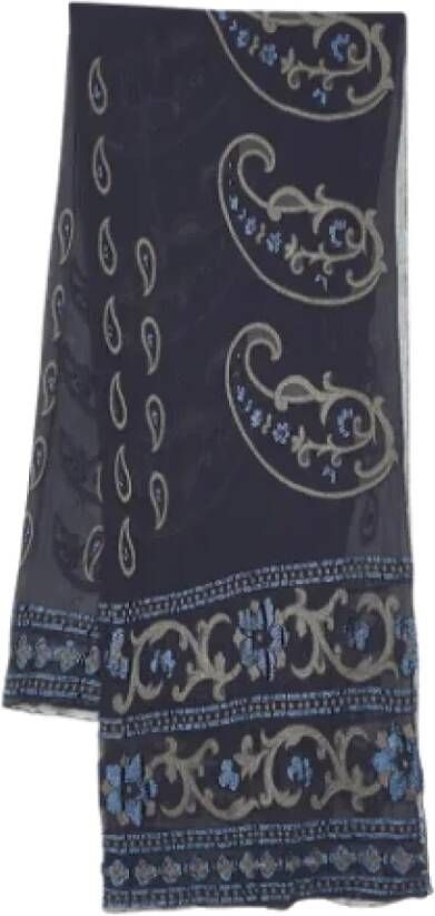 Armani Pre-owned Silk scarves Zwart Dames