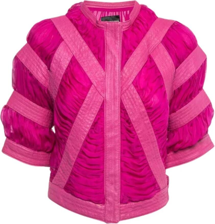 Armani Pre-owned Silk tops Roze Dames