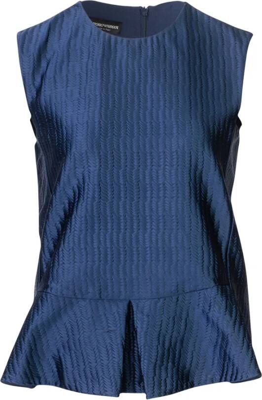 Armani Pre-owned Tops Blauw Dames