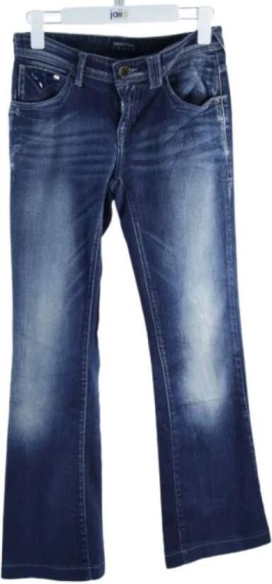 Armani Pre-owned Voldoende katoenen jeans Blauw Dames