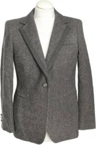 Armani Pre-owned Wool outerwear Grijs Dames