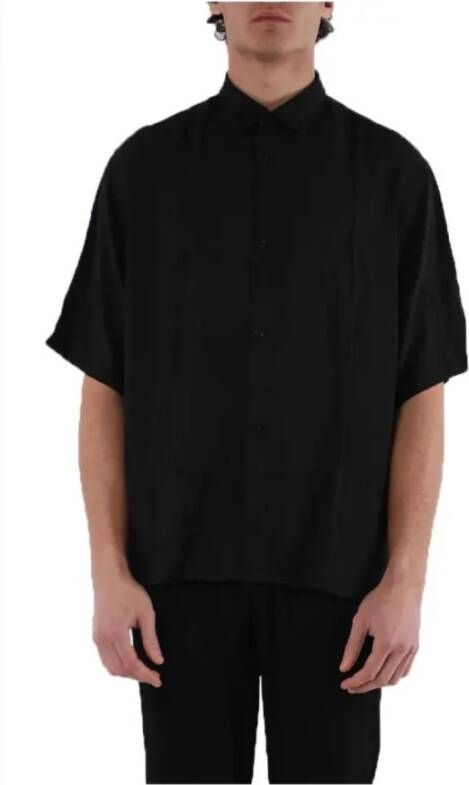Armani Exchange Short Sleeve Shirts Zwart Heren
