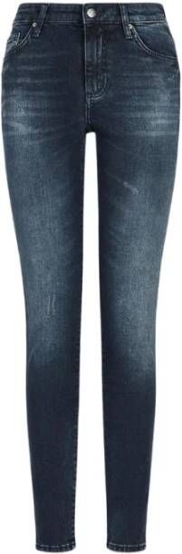 Armani Exchange Super Skinny Jeans Mile High Blauw Dames