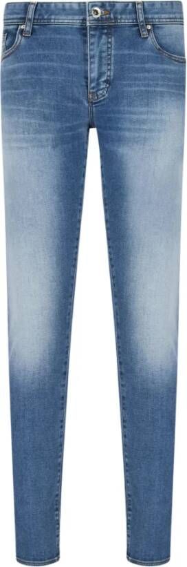 Armani Exchange Slim Fit Denim Jeans Blue Heren