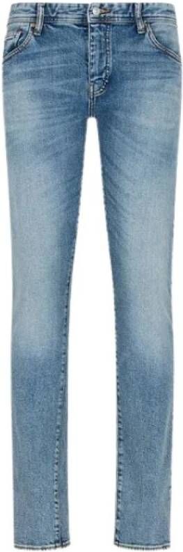 Armani Skinny Jeans Blauw Heren