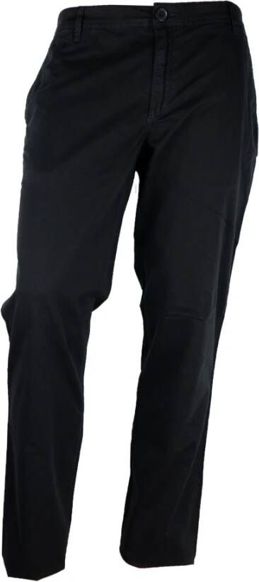 Armani Slim-fit Trousers Zwart Heren