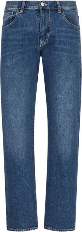 Armani Exchange Denim Jeans met rits Multitasche Blauw Heren