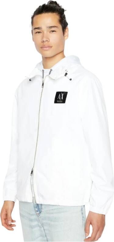 Armani Sweater met rits Wit Heren