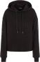 Armani Exchange Zwarte Hoodie met Capuchon Aw23 Winter Stijl Black Dames - Thumbnail 1
