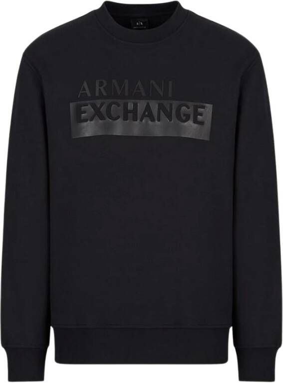 Armani Exchange Black Men Sweatshirt Zwart Heren