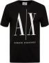Armani Exchange Zwart T-shirt met ronde hals en korte mouwen Black Heren - Thumbnail 1