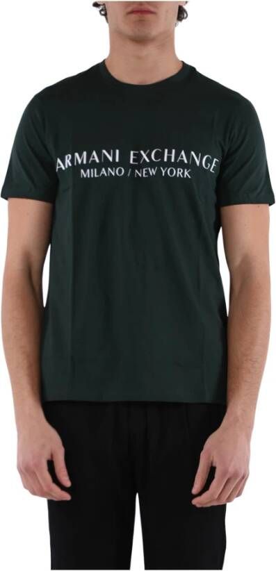 Armani Exchange T-Shirts Green Heren