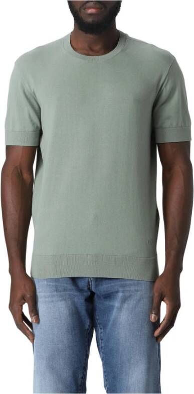 Armani T-Shirts Groen Heren