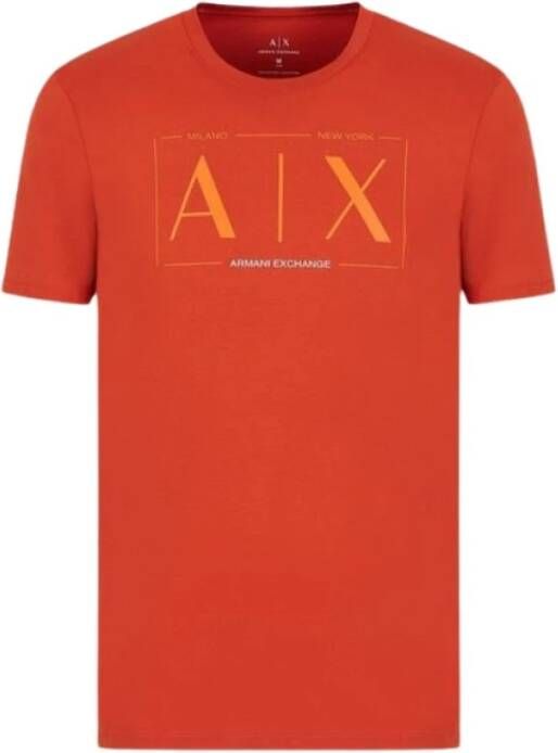 Armani Exchange Basis T-shirt Orange Heren