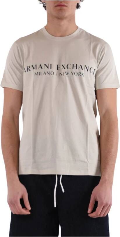 Armani Exchange T-Shirts Wit Heren