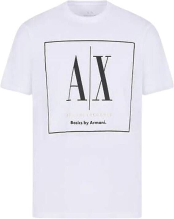 Armani Exchange Klassiek T-shirt voor heren Wit Heren