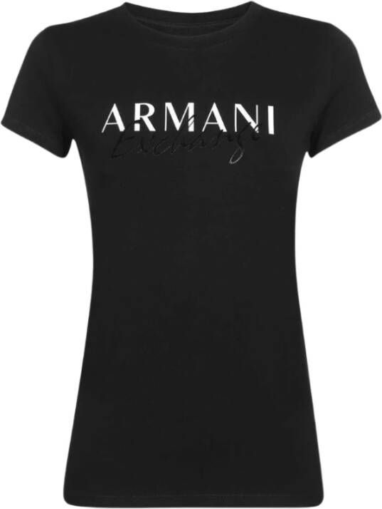 Armani Exchange T-Shirt Klassieke Stijl Diverse Kleuren Zwart Dames