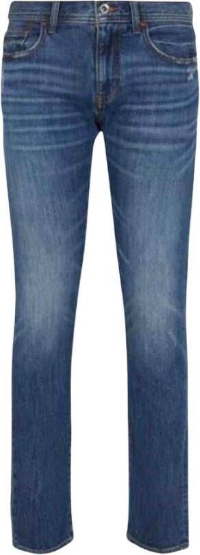 Armani Trousers Blauw Heren