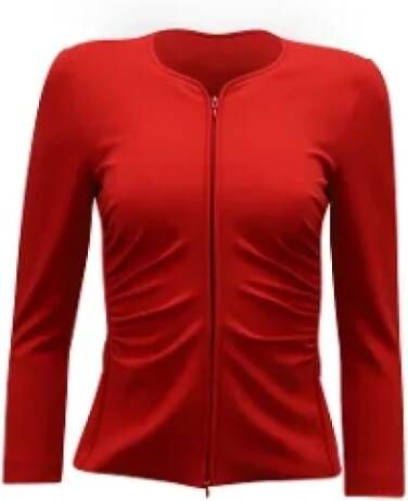 Armani Viscose outerwear Red Dames
