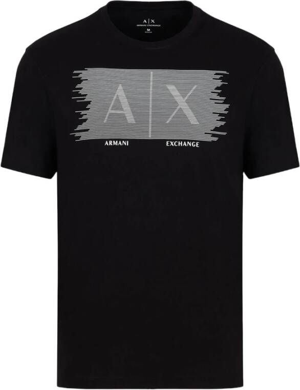 Armani Exchange Zwarte T-shirt voor heren Black Heren