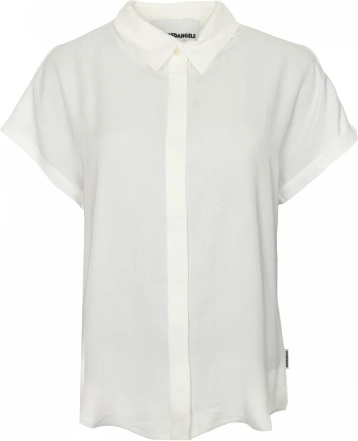 ARMEDANGELS Flowy Blouse met Opstaande Kraag White Dames