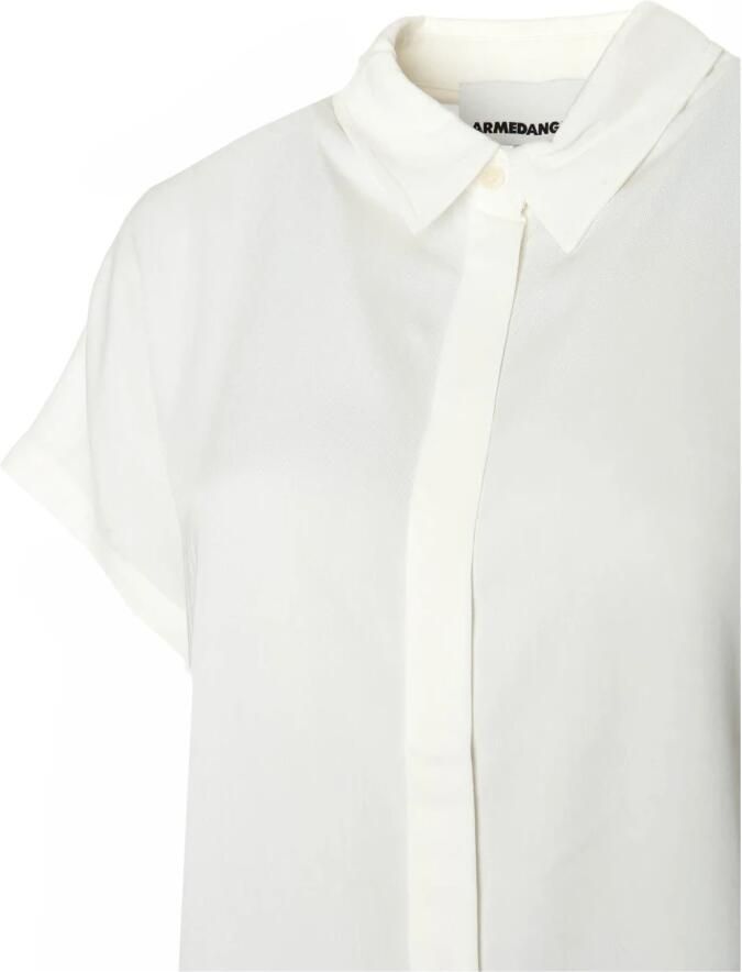 ARMEDANGELS Flowy Blouse met Opstaande Kraag White Dames - Foto 2