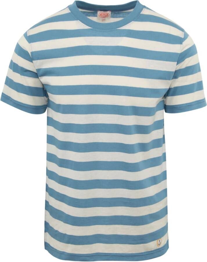 Armor Lux T-shirt T-Shirt Linnen Strepen Blauw