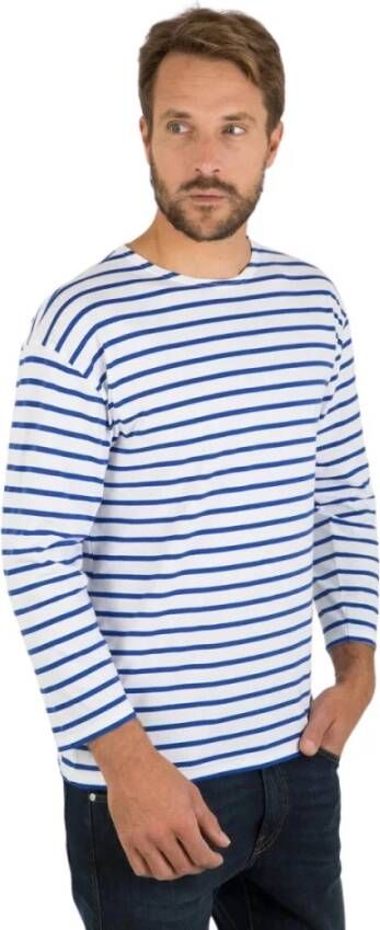 Armor-Lux T-shirt marinière beg meil White Heren