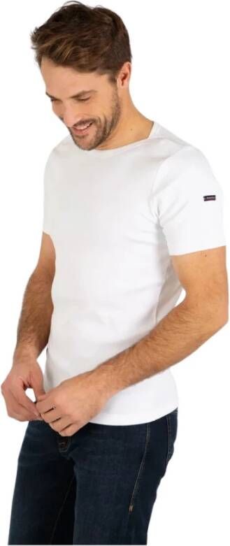 Armor-Lux Gestreept T-shirt Carantec White Heren