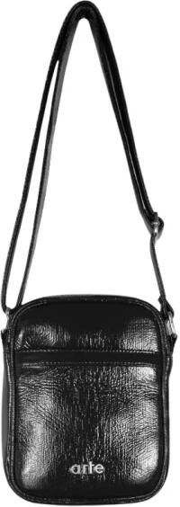 Arte Antwerp Glanzende Crossbody Tas Zwart Black Heren
