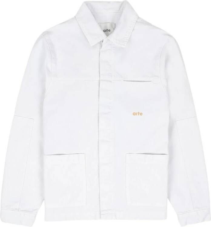 Arte Antwerp Heart Embroidery Workwear Jacket Gray Heren