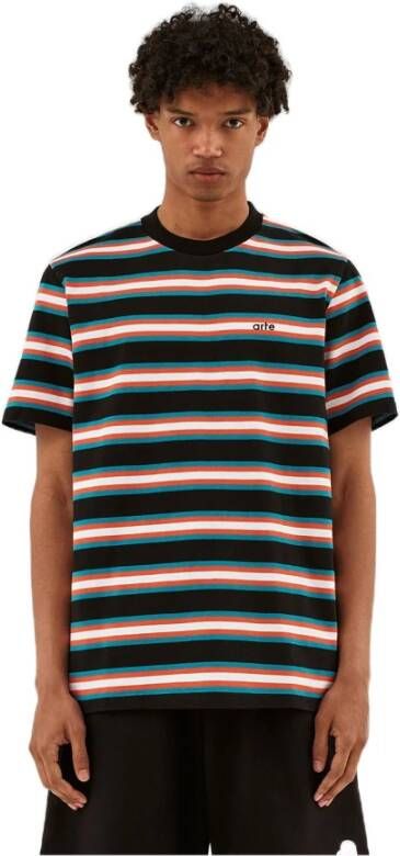 Arte Antwerp TÃ©ry Stripes T-shirt Zwart Heren
