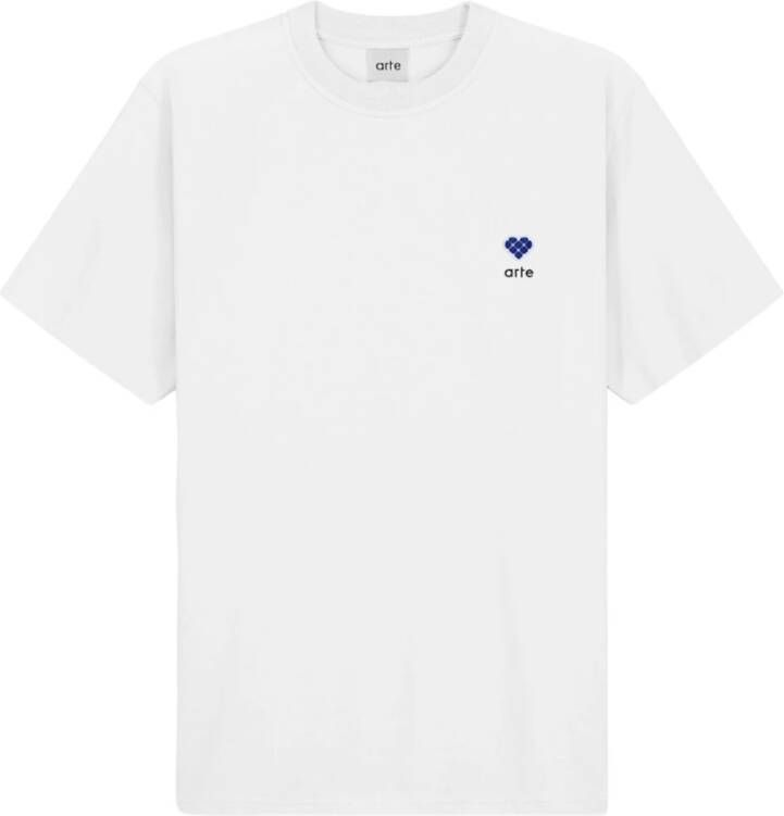 Arte Antwerp Tommy Heart Patch Witte Katoenen T-shirt White Heren