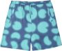 Arte Antwerp Verstelbare elastische shorts met abstract all-over patroon Blauw Heren - Thumbnail 8