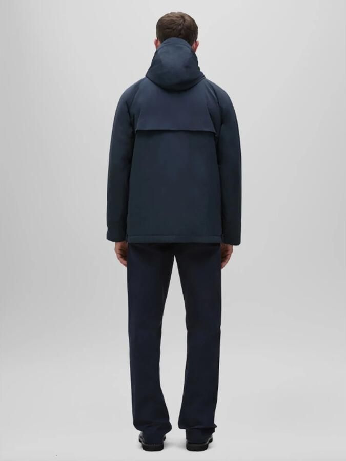 Aspesi Korte Marine Technische Taffeta Parka Blue Heren - Foto 3