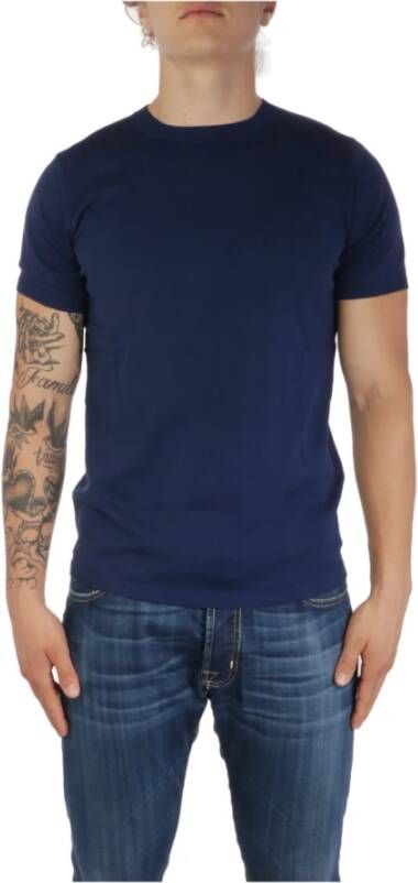 Aspesi BlueOOS Heren T-Shirts Polos Blauw Heren
