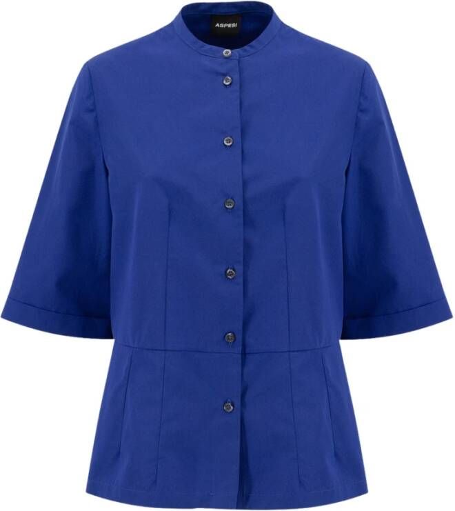 Aspesi Bluette Ss23 Dameskleding Shirts Blauw Dames