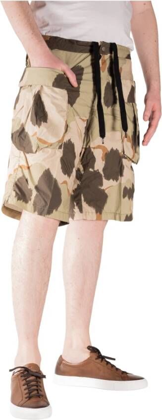 Aspesi Camouflage Bermuda Shorts voor Heren Groen Heren