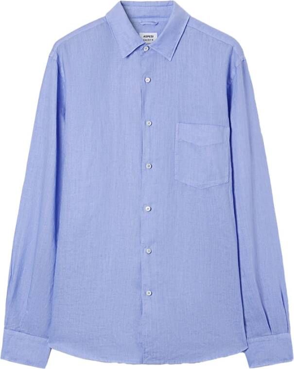 Aspesi Casual Overhemd Blauw Heren
