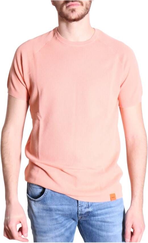 Aspesi Elegant Comfortabel Hoogwaardig T-Shirt in Mooie Roze Tint Roze Heren