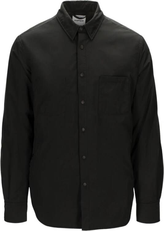 Aspesi Formele Overhemden Collectie voor Mannen Zwart Heren