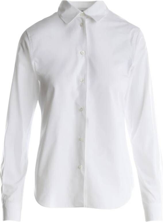 Aspesi Het Witte Poplin Overhemd Wit Dames