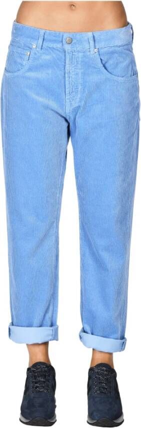 Aspesi Lichtblauwe Wide Fit Jeans Blauw Dames