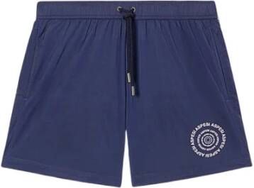 Aspesi Logo Beachwear voor Heren Blauw Heren