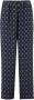 Aspesi Pyjama Print Leren Broek Blauw Dames - Thumbnail 1