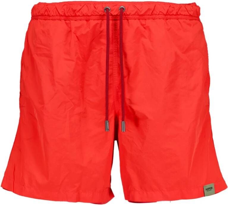 Aspesi Rode Basic Zwembroek ASP1MBM01-red Rood Heren