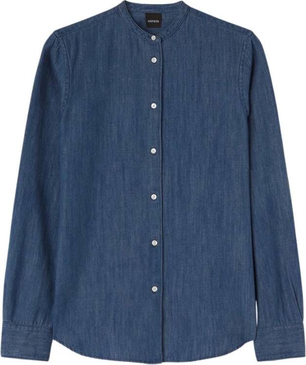 Aspesi Stijlvol en Comfortabel Denim Overhemd voor Vrouwen Blauw Dames